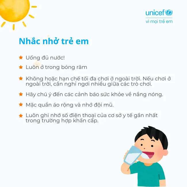 Bảo vệ sức khoẻ trẻ em những ng&agrave;y nắng n&oacute;ng cực đoan- Ảnh 2.