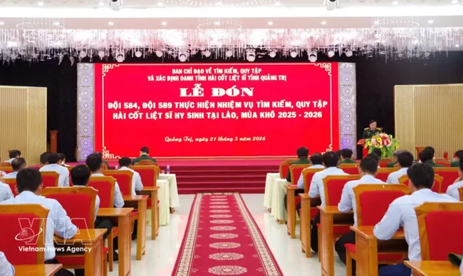 At the welcome ceremony (Photo: VNA)