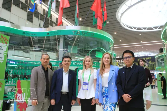 The delegation of TASCO JSC at the opening ceremony of Startup Village 2026 in Moscow, Russia (Photo: VNA)