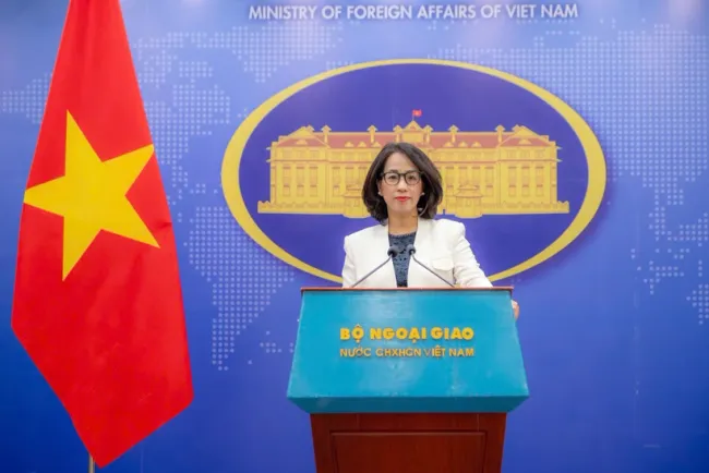 Spokesperson of the Ministry of Foreign Affairs Pham Thu Hang (Photo: MoFA)