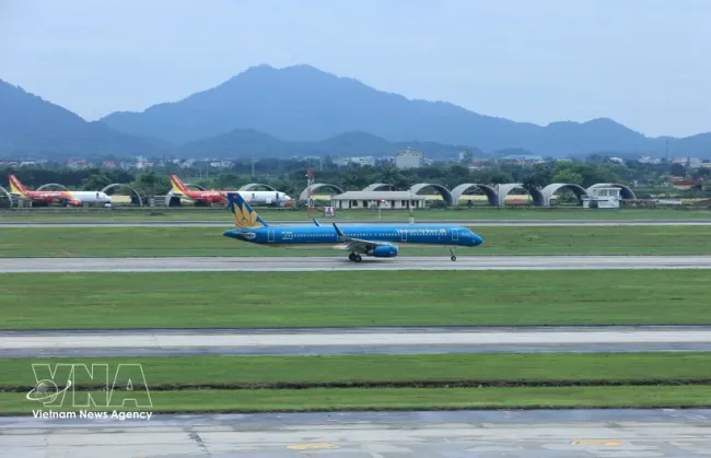 An aircraft of Vietnam Airlines (Photo: VNA)