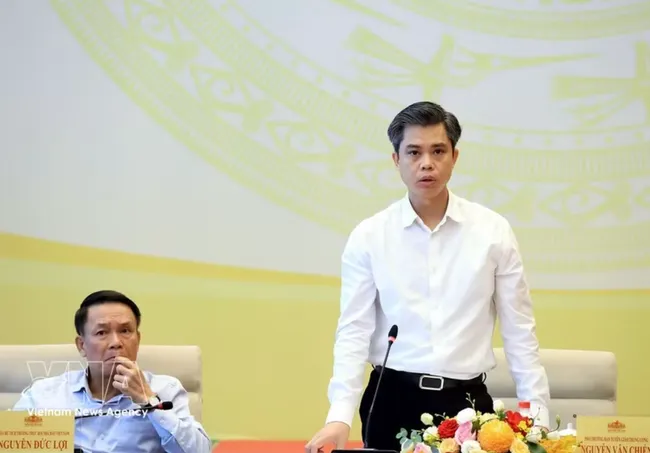 Nguyen Van Chien, Vice Chairman of the Party Central Committee’s Commission for Publicity, speaks at the press conference on October 13, 2026. (Photo: VNA)