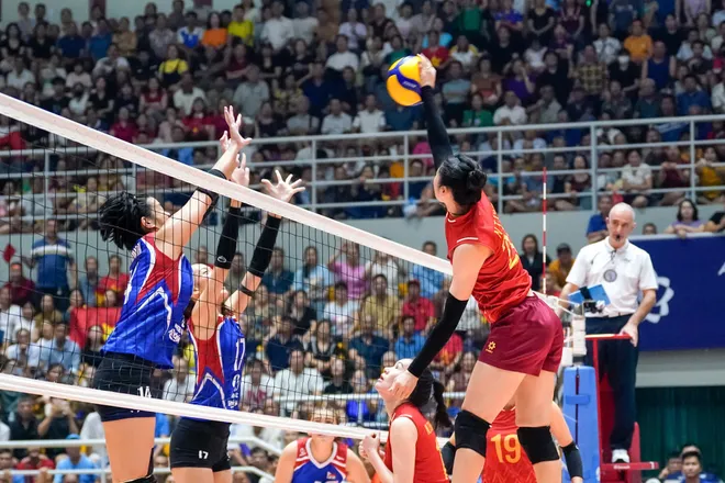 H&agrave;nh tr&igrave;nh v&ocirc; địch AVC Nations Cup 2025 thuyết phục của c&aacute;c c&ocirc; g&aacute;i Việt Nam- Ảnh 3.