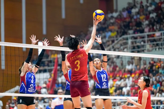 H&agrave;nh tr&igrave;nh v&ocirc; địch AVC Nations Cup 2025 thuyết phục của c&aacute;c c&ocirc; g&aacute;i Việt Nam- Ảnh 4.
