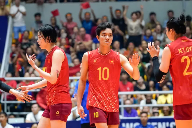H&agrave;nh tr&igrave;nh v&ocirc; địch AVC Nations Cup 2025 thuyết phục của c&aacute;c c&ocirc; g&aacute;i Việt Nam- Ảnh 1.
