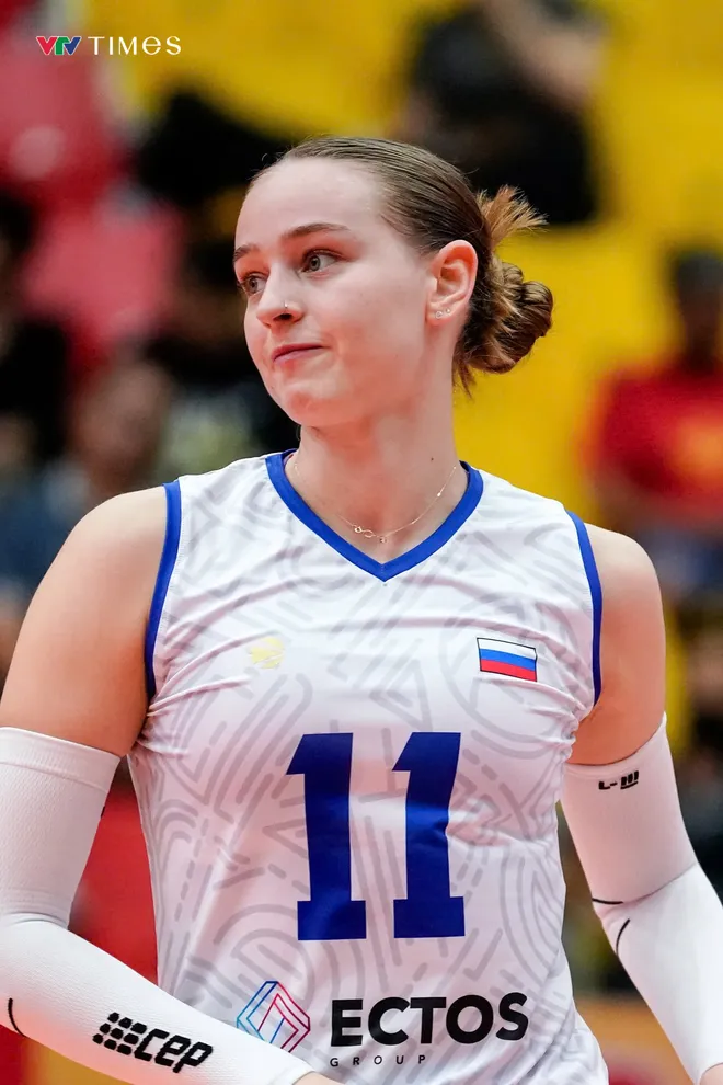Nhan sắc cực phẩm của "Búp bê Nga" Palshina Elizaveta tại VTV Ferroli Cup 2025- Ảnh 8.