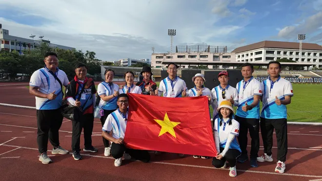 Cung thủ Việt Nam tranh tài tại Giải Vô địch Bắn cung Barebow châu Á 2025- Ảnh 4. Cung thủ Việt Nam tranh tài tại Giải Vô địch Bắn cung Barebow châu Á 2025- Ảnh 4.