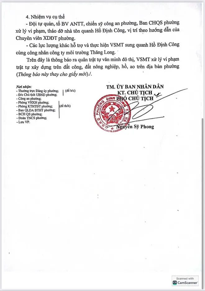 Hà Nội: UBND phường Định Công ra quân xử lý vi phạm trật tự xây dựng - Ảnh 3.