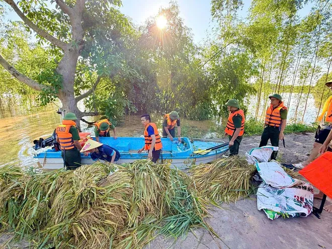 Bắc Ninh: lực lượng Công an phối hợp các lực lượng trắng đêm hộ đê Tả Cầu, bảo vệ các khu công nghiệp trọng yếu   - Ảnh 1.