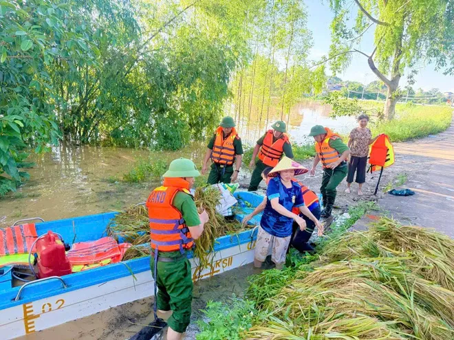 Bắc Ninh: lực lượng Công an phối hợp các lực lượng trắng đêm hộ đê Tả Cầu, bảo vệ các khu công nghiệp trọng yếu   - Ảnh 2.