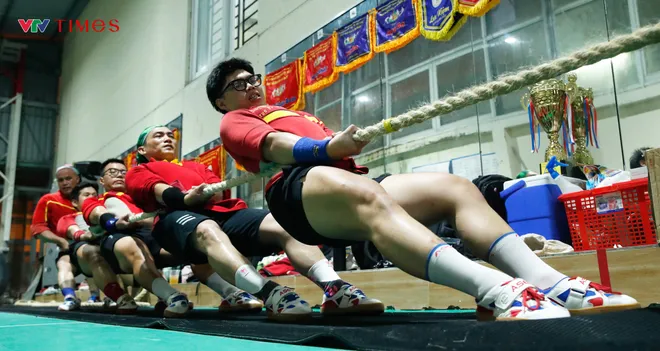 Một buổi tập của ĐT kéo co Việt Nam chuẩn bị cho SEA Games 33- Ảnh 18.