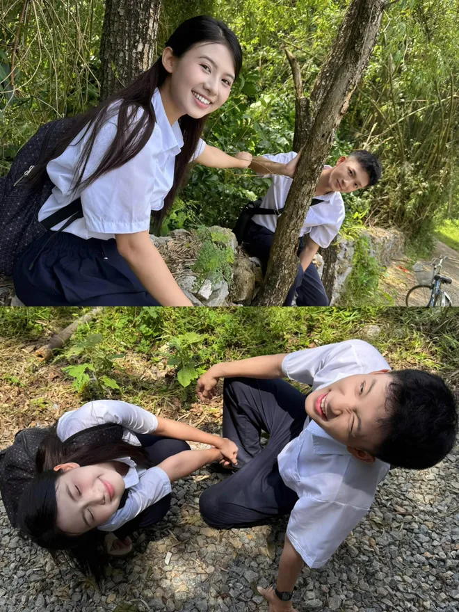 Viễn lớn - bé của Cách em 1 milimet 'gây sốt' khi chung khung hình - Ảnh 5.