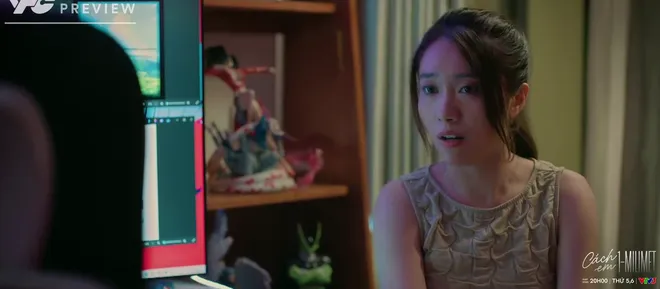 Cách em 1 milimet - Tập 22: Con gái ông trùm tới quán thịt xiên dò hỏi về Thư 'ống bơ' - Ảnh 6.