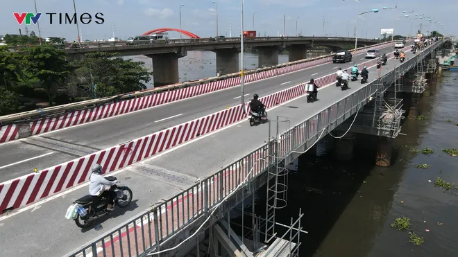 TP Hồ Chí Minh: Cầu Bình Triệu 1 thông xe sau khi nâng tĩnh không - Ảnh 9.