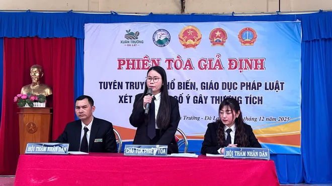 L&acirc;m Đồng: Phi&ecirc;n t&ograve;a giả định cảnh tỉnh bạo lực học đường- Ảnh 3.