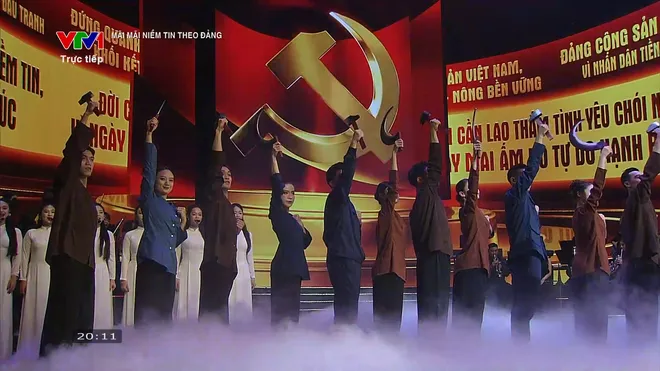 H&agrave;o h&ugrave;ng chương tr&igrave;nh h&ograve;a nhạc ch&iacute;nh luận nghệ thuật "M&atilde;i m&atilde;i niềm tin theo Đảng" - Ảnh 5.