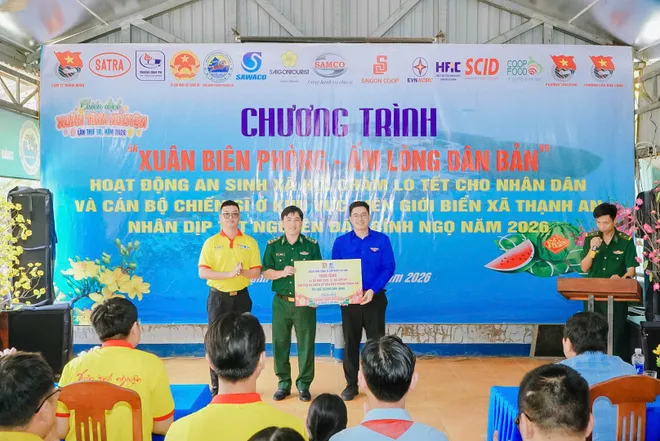 &ldquo;Xu&acirc;n Bi&ecirc;n ph&ograve;ng &ndash; Ấm l&ograve;ng d&acirc;n bản 2026&rdquo; lan tỏa nghĩa t&igrave;nh nơi x&atilde; đảo Thạnh An- Ảnh 3.