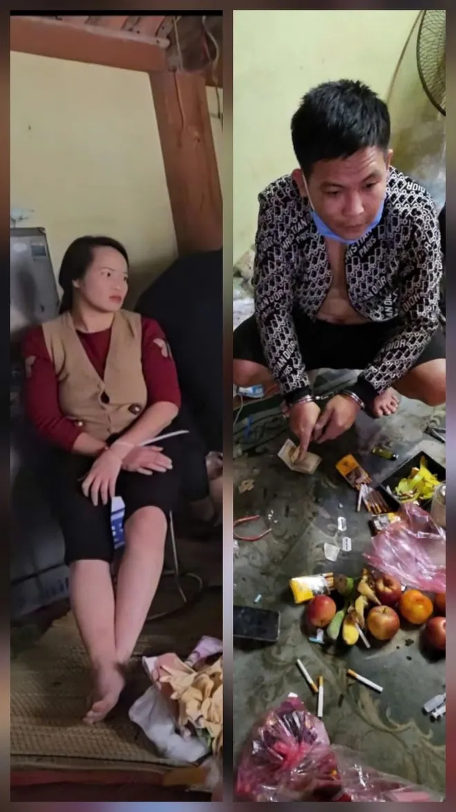 Công an Bắc Ninh bắt quả tang vợ chồng mua bán trái phép chất ma túy  - Ảnh 1.