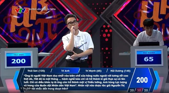 Nam sinh đến từ Đan Phượng (H&agrave; Nội) gi&agrave;nh v&ograve;ng nguyệt quế Đường l&ecirc;n đỉnh Olympia - Ảnh 6.