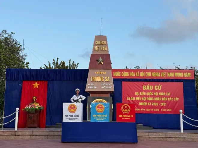 Đảo Trường Sa sẵn s&agrave;ng cho ng&agrave;y hội lớn: Ho&agrave;n tất c&ocirc;ng t&aacute;c chuẩn bị bầu cử - Ảnh 5.
