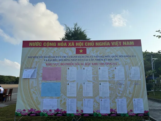 Đảo Trường Sa sẵn s&agrave;ng cho ng&agrave;y hội lớn: Ho&agrave;n tất c&ocirc;ng t&aacute;c chuẩn bị bầu cử - Ảnh 2.
