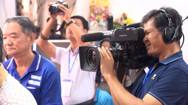 Hậu trường điểm cầu cực Nam của chương tr&igrave;nh bầu cử "Ng&agrave;y hội non s&ocirc;ng" - Ảnh 6.