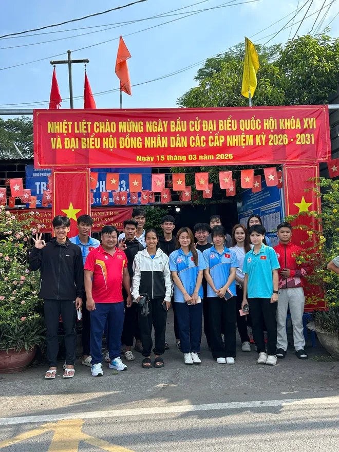 VĐV Việt Nam rộn ràng tham gia Ngày bầu cử Quốc hội và HĐND các cấp- Ảnh 11.