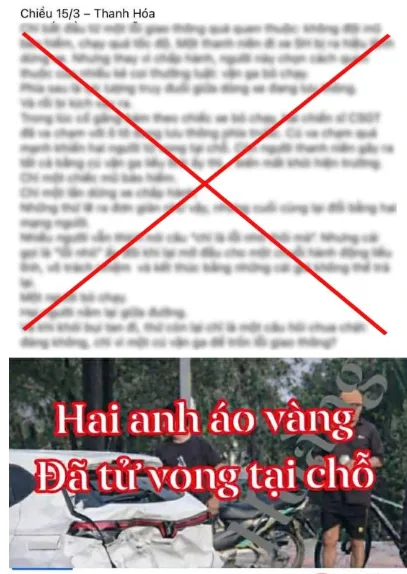 Th&ocirc;ng tin 2 CSGT tử vong do truy đuổi phương tiện vi phạm l&agrave; bịa đặt - Ảnh 2.