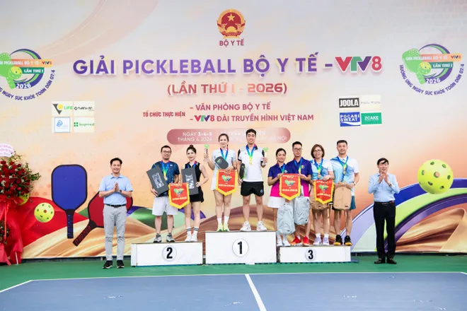 Ấn tượng Giải Pickleball Bộ Y tế - VTV8 lần thứ I năm 2026- Ảnh 10. Ấn tượng Giải Pickleball Bộ Y tế - VTV8 lần thứ I năm 2026- Ảnh 10.