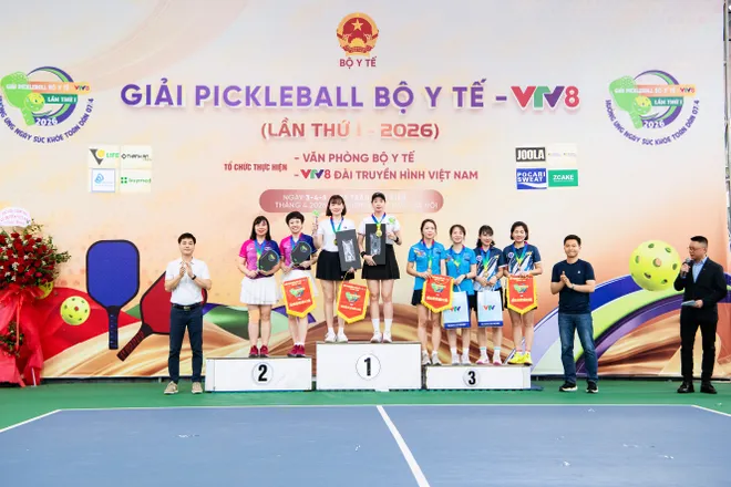 Ấn tượng Giải Pickleball Bộ Y tế - VTV8 lần thứ I năm 2026- Ảnh 14. Ấn tượng Giải Pickleball Bộ Y tế - VTV8 lần thứ I năm 2026- Ảnh 14.