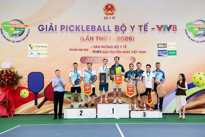Lễ Bế mạc &ndash; Trao giải Pickleball Bộ Y tế - VTV8- Ảnh 4.