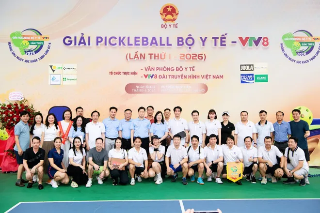 Lễ Bế mạc &ndash; Trao giải Pickleball Bộ Y tế - VTV8- Ảnh 12.