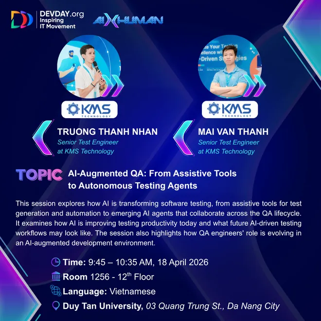 Lịch tr&igrave;nh Devday Đ&agrave; Nẵng 2026 c&ugrave;ng những gương mặt diễn giả uy t&iacute;n- Ảnh 12.