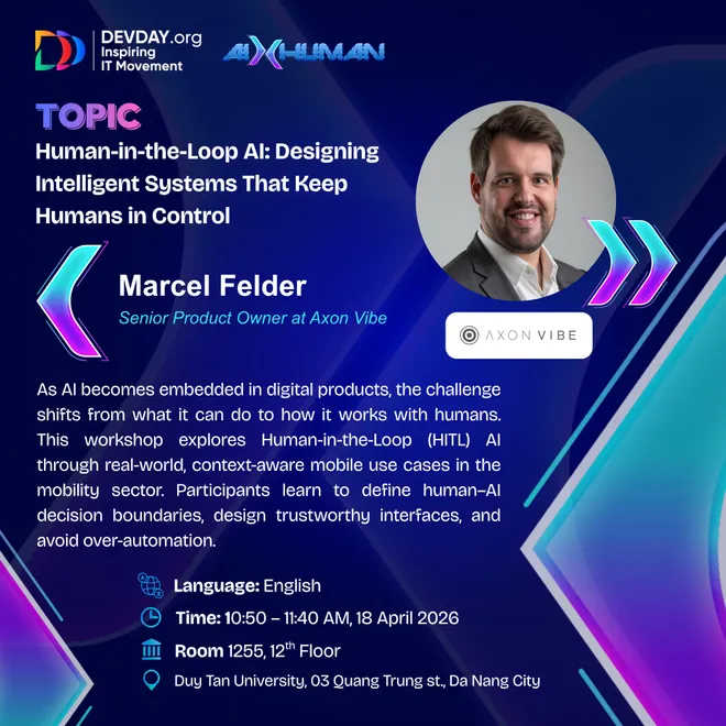 Lịch tr&igrave;nh Devday Đ&agrave; Nẵng 2026 c&ugrave;ng những gương mặt diễn giả uy t&iacute;n- Ảnh 9.