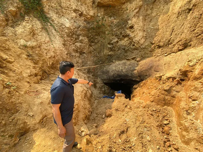 Xử l&yacute; khai th&aacute;c v&agrave;ng tr&aacute;i ph&eacute;p tại x&atilde; Thạch B&igrave;nh, th&agrave;nh phố Đ&agrave; Nẵng- Ảnh 1.