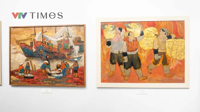 Người trẻ ấn tượng với triển l&atilde;m tranh sơn m&agrave;i &ldquo;Qu&ecirc; hương v&agrave; người chiến sĩ&rdquo; - Ảnh 6.