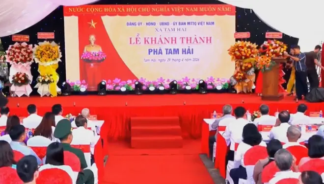 Lễ kh&aacute;nh th&agrave;nh Ph&agrave; Tam Hải- Ảnh 1.