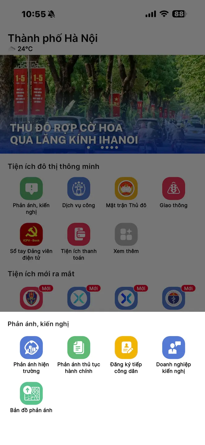 iHanoi bổ sung t&iacute;nh năng bản đồ số tiếp nhận phản &aacute;nh  - Ảnh 2.