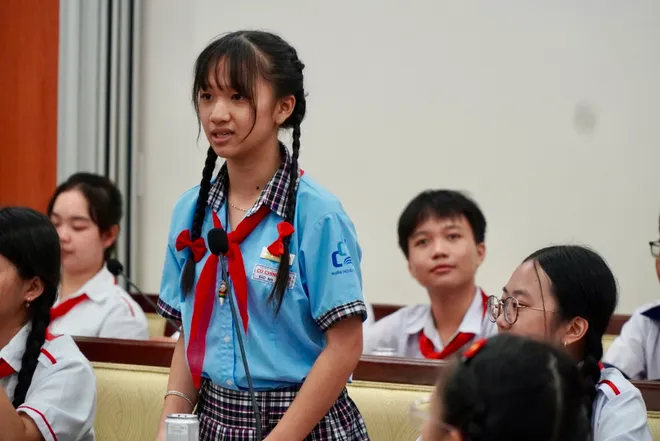 Thiếu nhi TP Hồ Chí Minh đề xuất nhiều ý tưởng cho thành phố an toàn và nhân văn - Ảnh 6.