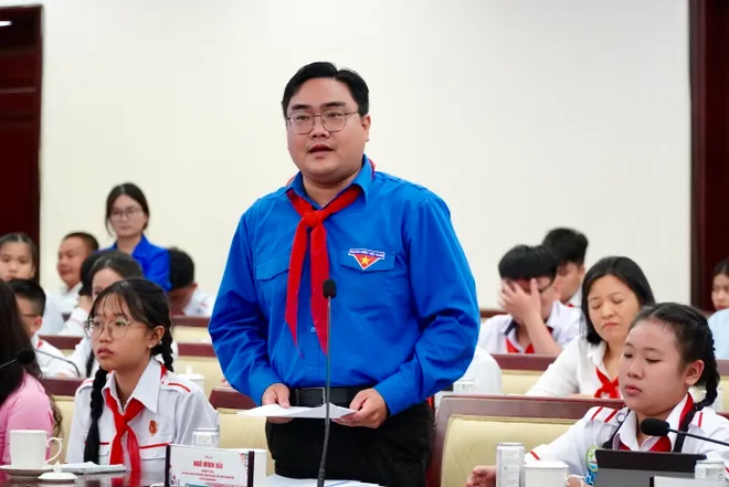 Thiếu nhi TP Hồ Chí Minh đề xuất nhiều ý tưởng cho thành phố an toàn và nhân văn - Ảnh 11.
