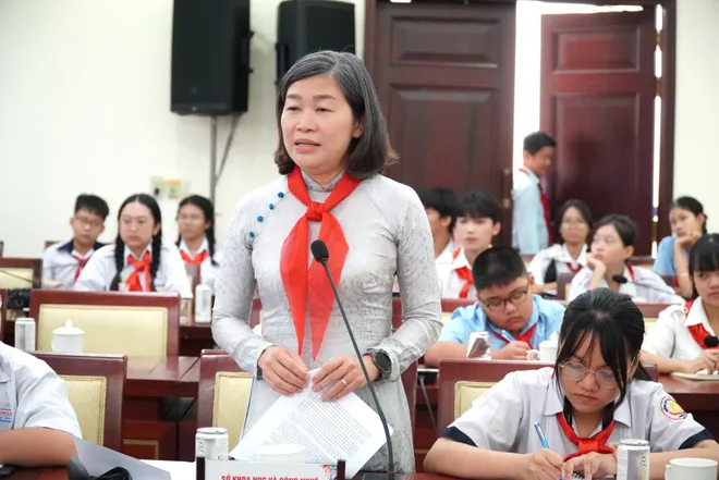 Thiếu nhi TP Hồ Chí Minh đề xuất nhiều ý tưởng cho thành phố an toàn và nhân văn - Ảnh 12.