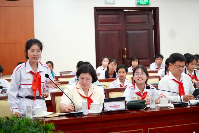 Thiếu nhi TP Hồ Chí Minh đề xuất nhiều ý tưởng cho thành phố an toàn và nhân văn - Ảnh 5.
