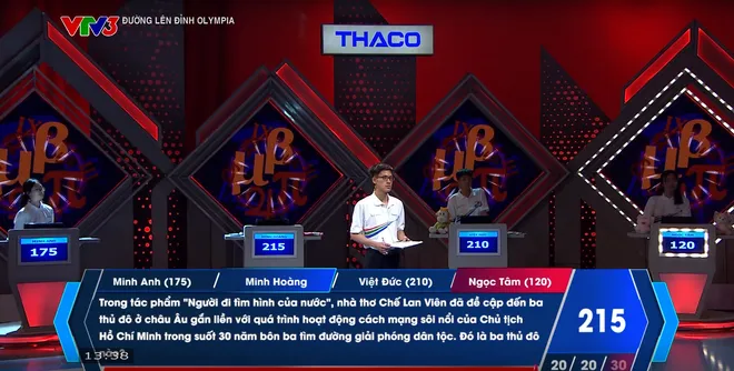 Nữ sinh Hà Nội lội ngược dòng ngoạn mục tại Đường lên đỉnh Olympia - Ảnh 9. Nữ sinh Hà Nội lội ngược dòng ngoạn mục tại Đường lên đỉnh Olympia - Ảnh 9.