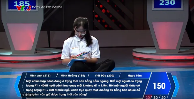 Nữ sinh Hà Nội lội ngược dòng ngoạn mục tại Đường lên đỉnh Olympia - Ảnh 7. Nữ sinh Hà Nội lội ngược dòng ngoạn mục tại Đường lên đỉnh Olympia - Ảnh 7.