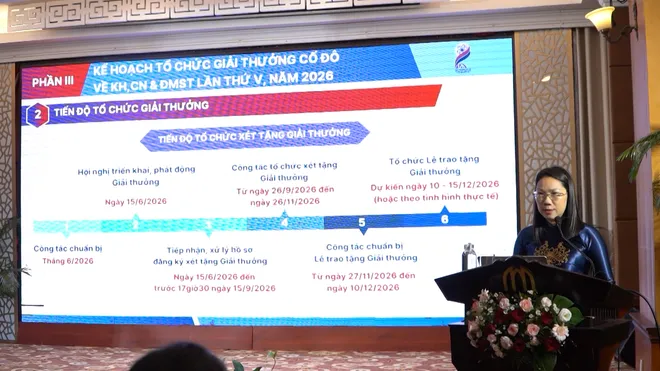 Huế ph&aacute;t động Giải thưởng Cố đ&ocirc; về Khoa học, C&ocirc;ng nghệ v&agrave; Đổi mới s&aacute;ng tạo năm 2026- Ảnh 1.
