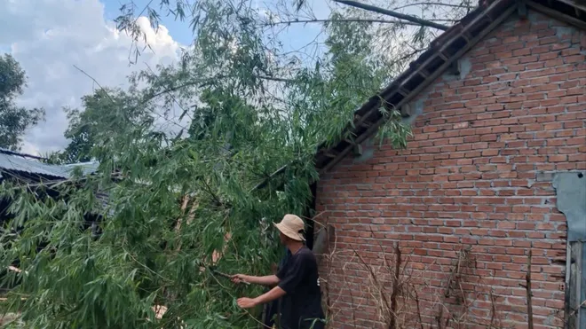Lốc xoáy tại Quảng Ngãi: Hàng chục nhà dân tốc mái ở xã Sơn Linh- Ảnh 1. Lốc xoáy tại Quảng Ngãi: Hàng chục nhà dân tốc mái ở xã Sơn Linh- Ảnh 1.