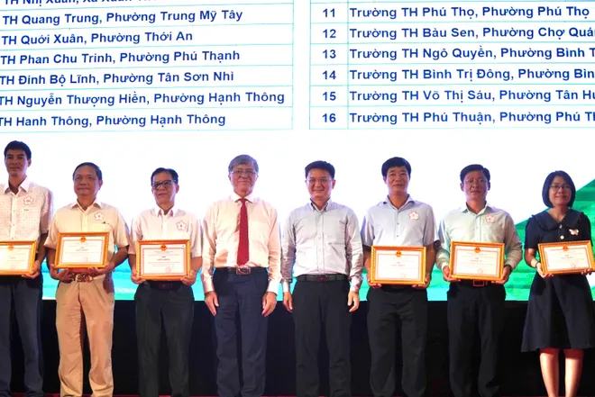 Học sinh TP Hồ Ch&iacute; Minh x&aacute;c lập kỷ lục tại Hội thi Thể dục thể thao- Ảnh 9.