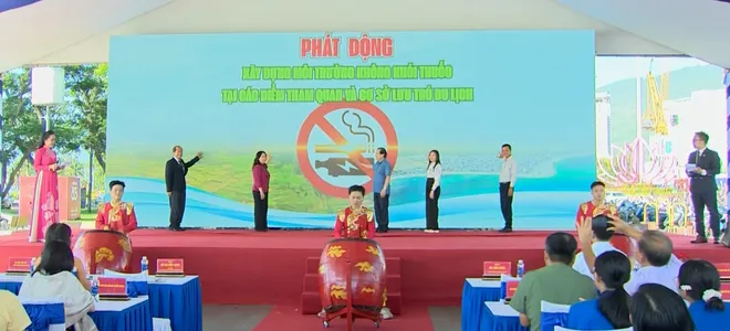 Lễ Ph&aacute;t động x&acirc;y dựng m&ocirc;i trường du lịch kh&ocirc;ng kh&oacute;i thuốc- Ảnh 2.