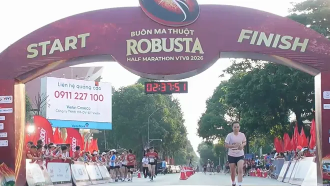 Ấn tượng giải chạy Bu&ocirc;n Ma Thuột Robusta Half Marathon VTV8 2026- Ảnh 4.