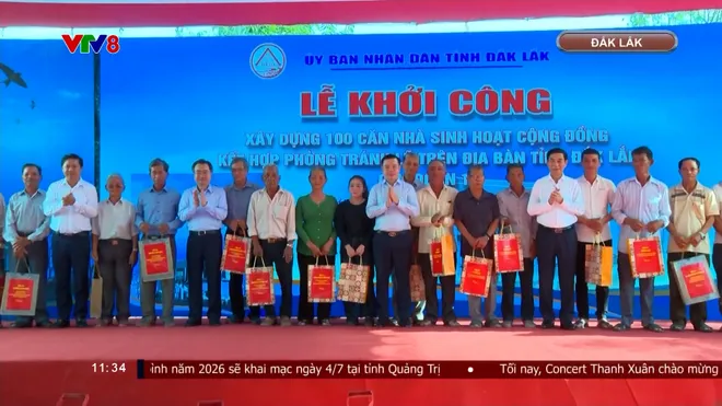 Đắk Lắk: Khởi c&ocirc;ng x&acirc;y dựng nh&agrave; sinh hoạt cộng đồng kết hợp tr&aacute;nh lũ
- Ảnh 8.